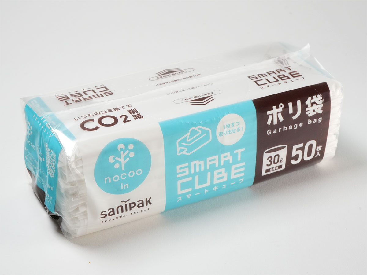 スマートキューブ nocoo in 30L 半透明 50枚 0.017mm | サニパック スマートキューブ nocoo in 30L 半透明 50枚 0.017mm | サニパック