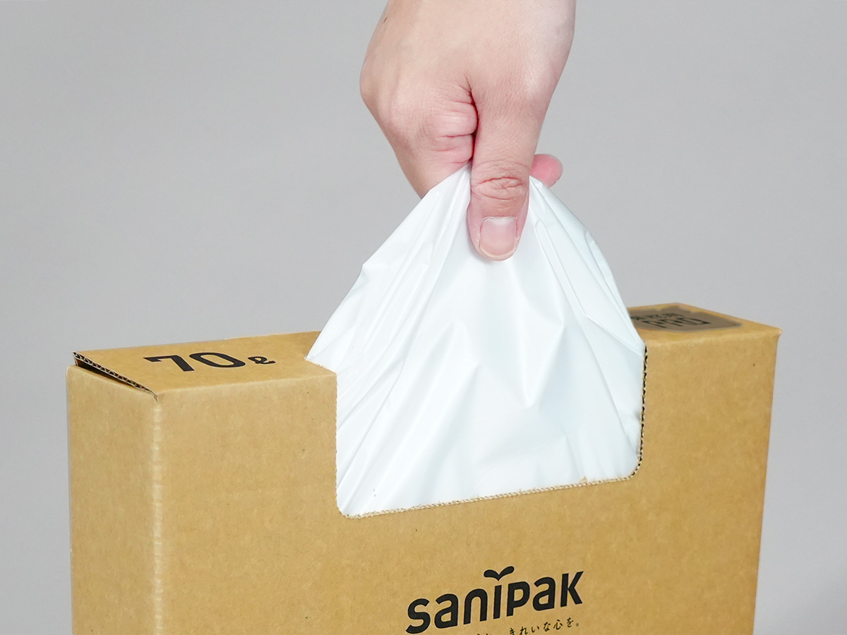 パッケージは段ボールを採用しているので、型崩れが起きにくく、1枚ずつ取り出しやすいです。