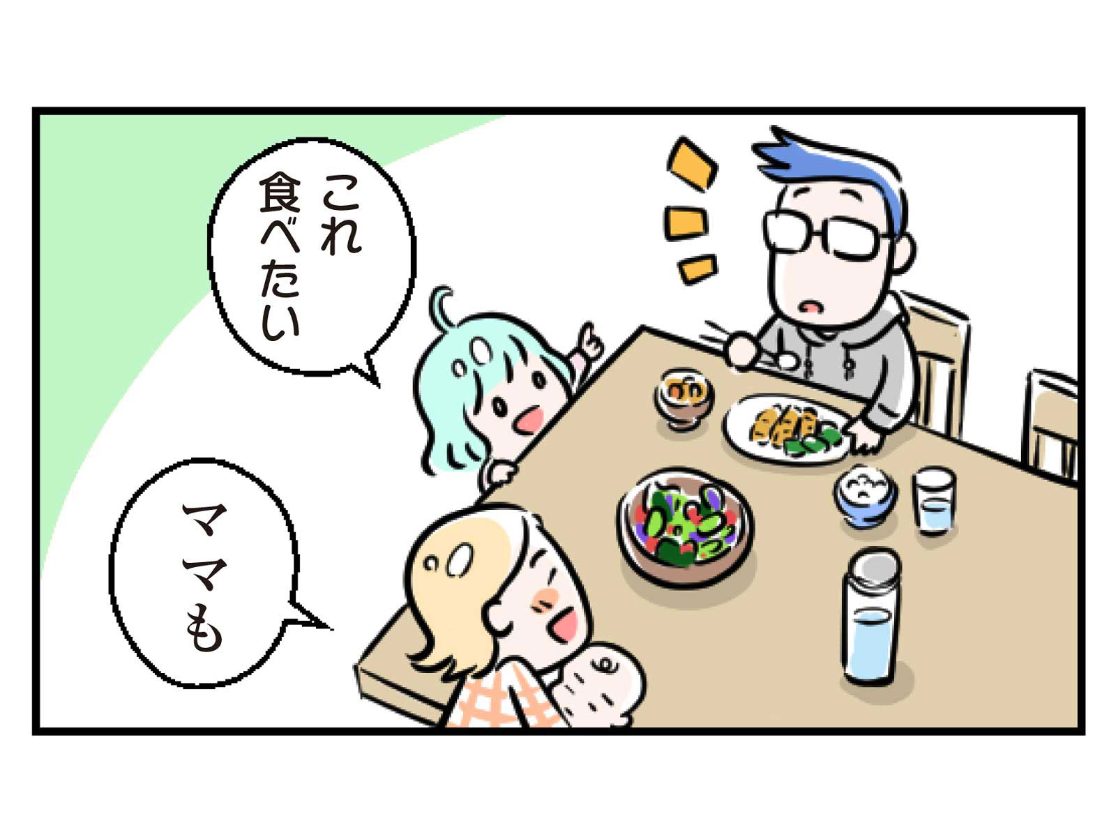 第18話 一家団らん3コマ目