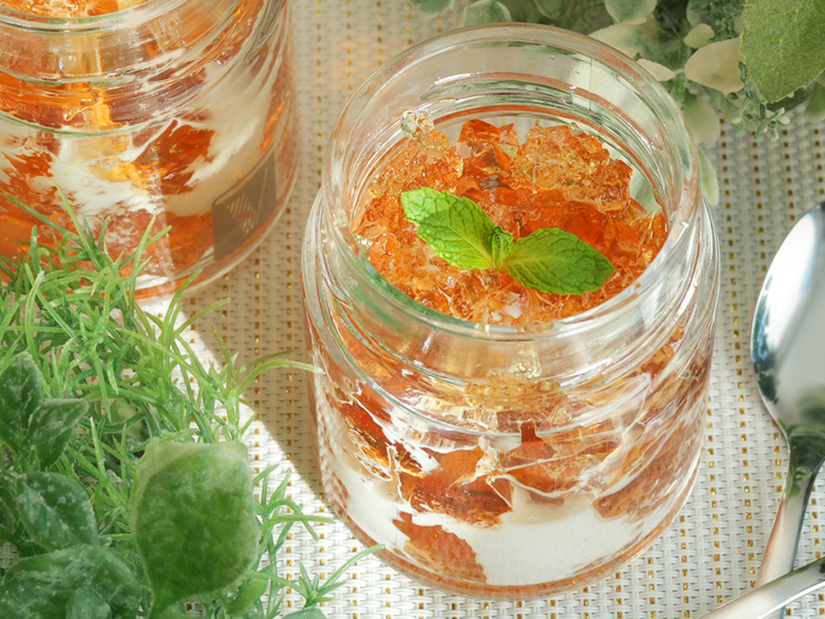 洗い物ほぼゼロ！おうちで簡単にできる「アイスミルクティーゼリー」ポリ袋レシピ