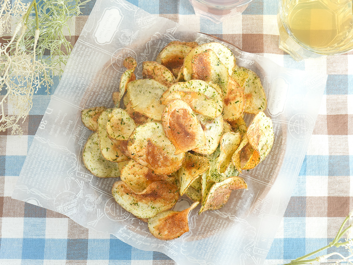 盛りつけるシーン