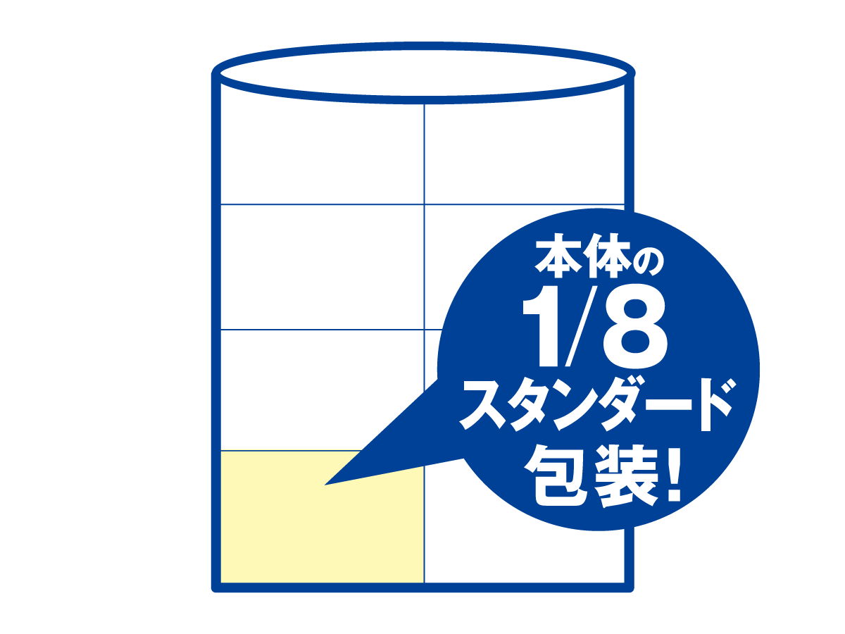 本体の1/24コンパクト包装