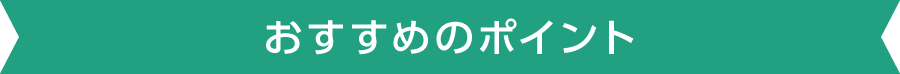 おすすめのポイント