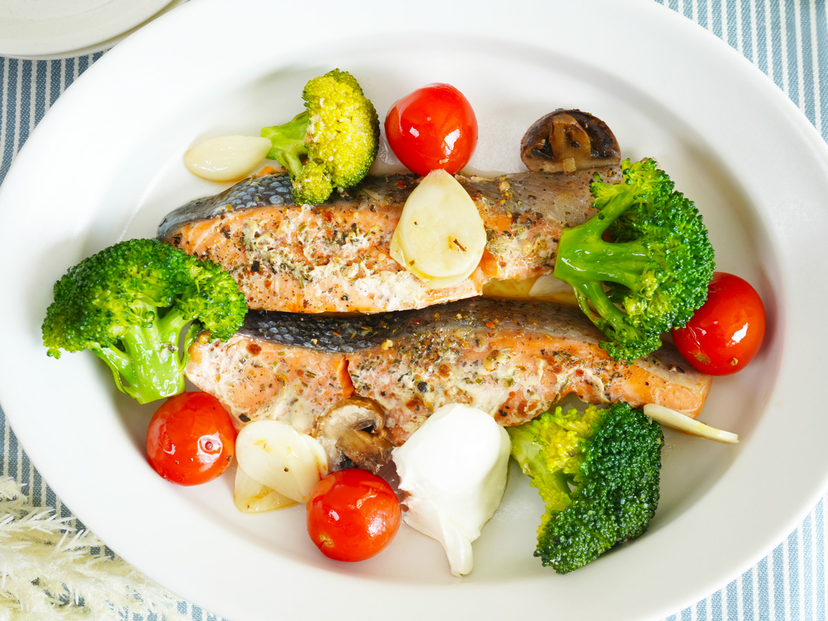 ひと口大に絞り出すシーン