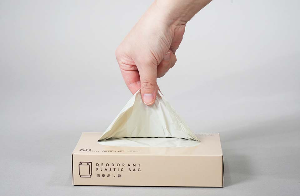 置いて使えるので一枚ずつ取り出しやすい。1箱につき60枚入りの画像