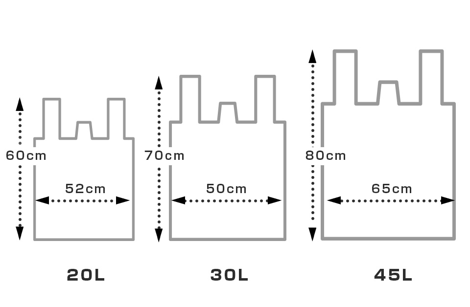 用途に合わせて選べるサイズの画像