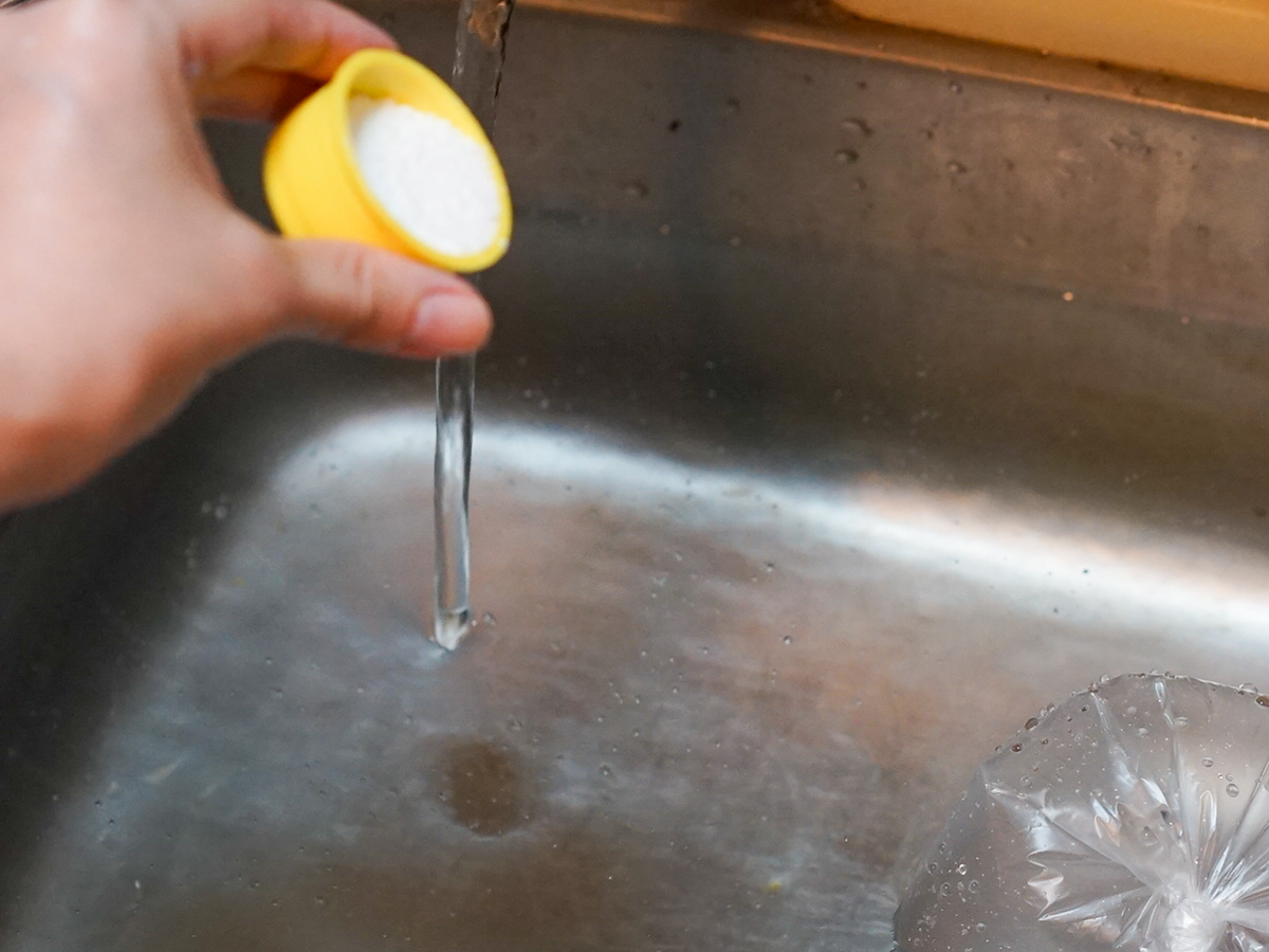 酸素系漂白剤を投入